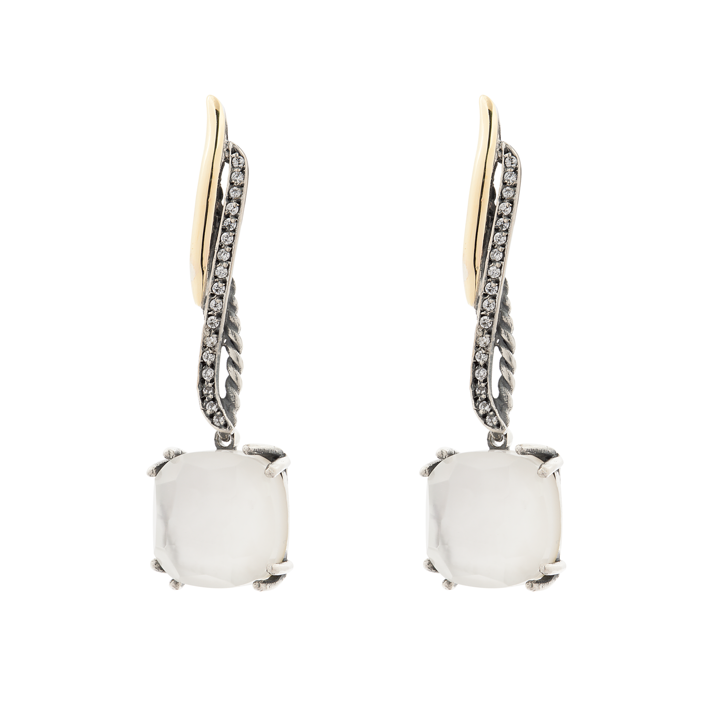 BRINCOS PRATA & OURO 9K GÜMÜS