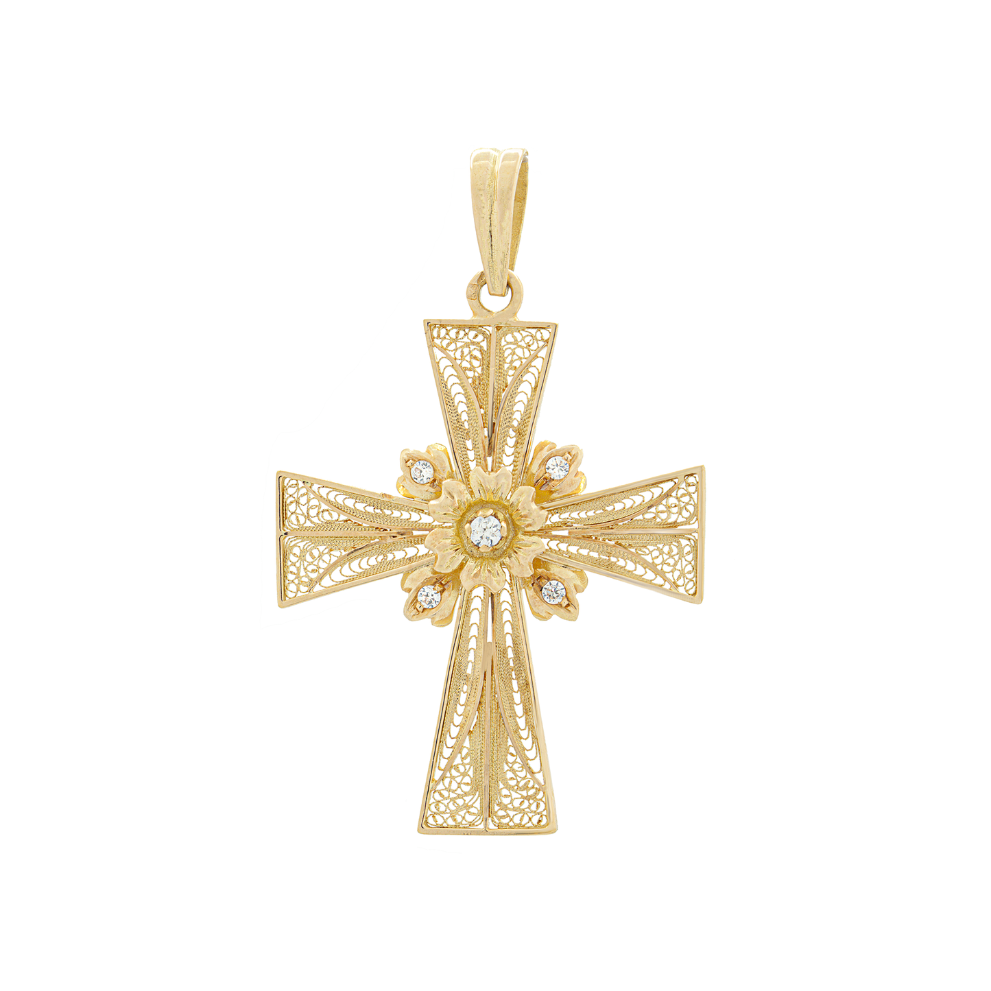 MEDALHA FILIGRANA OURO 19.2K