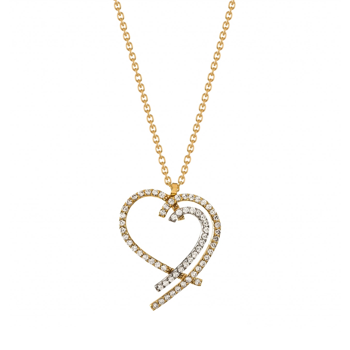 COLAR OURO 19.2K C/ ZIRCÓNIAS