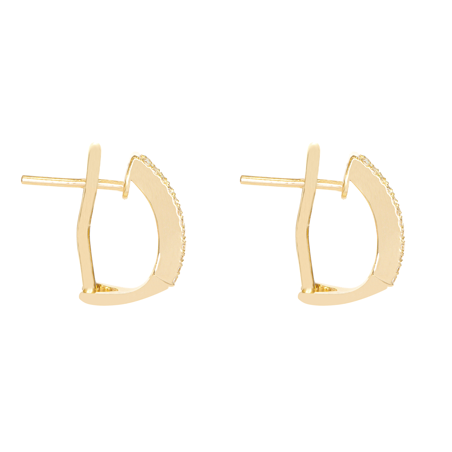 BRINCOS OURO 19.2K C/ DIAMANTES