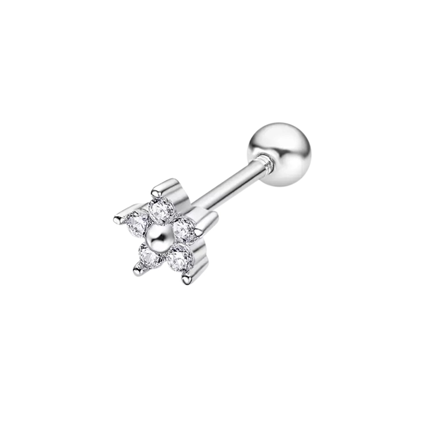 BRINCOS EAR CUFF PRATA LOTUS SILVER