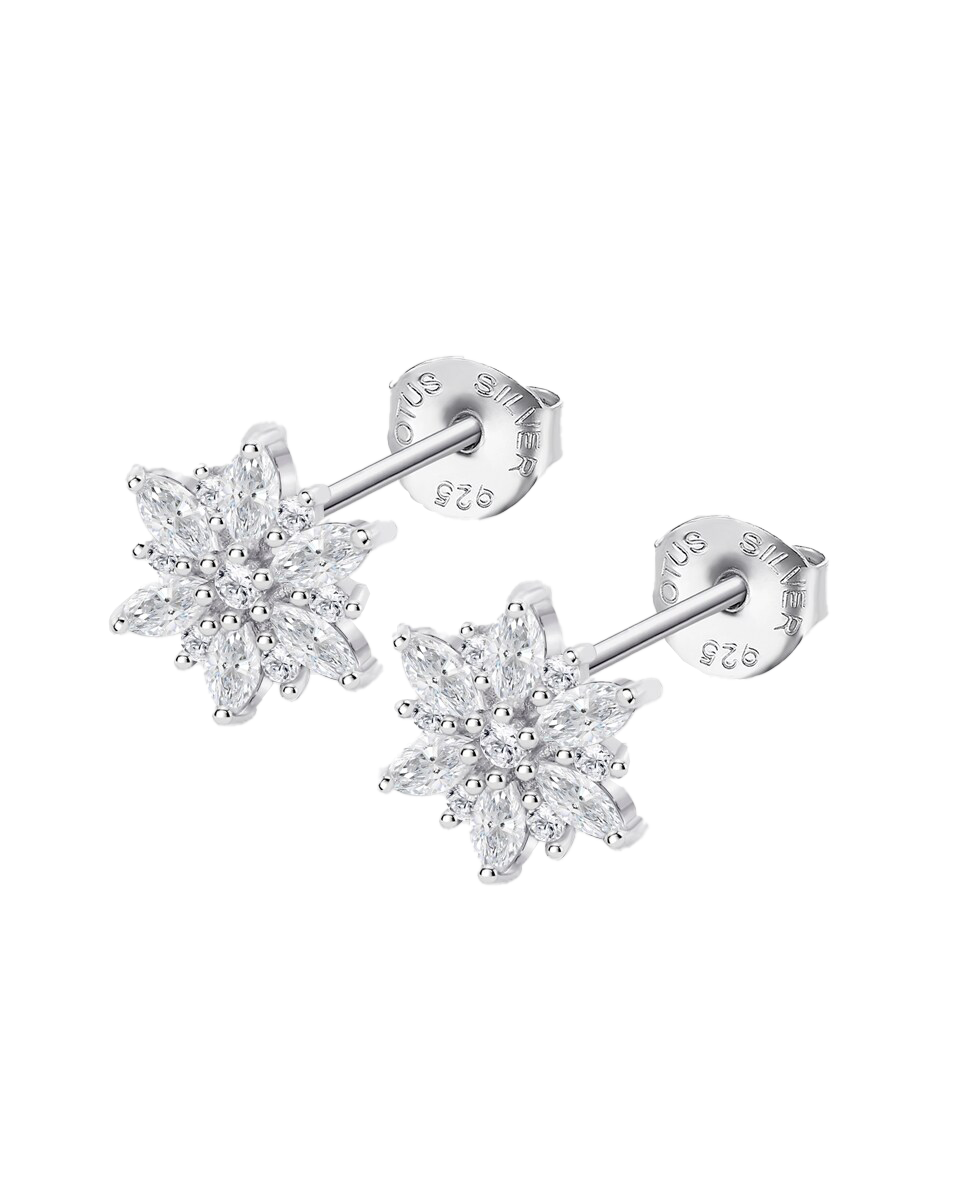 BRINCOS PRATA LOTUS SILVER