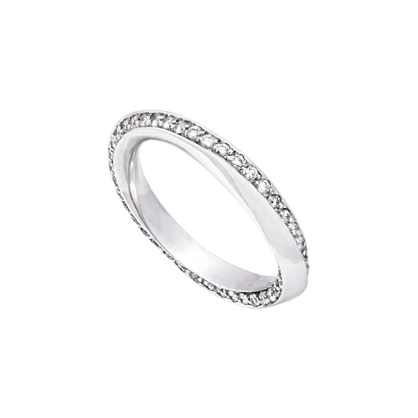 ANEL OURO 19.2K C/ DIAMANTES
