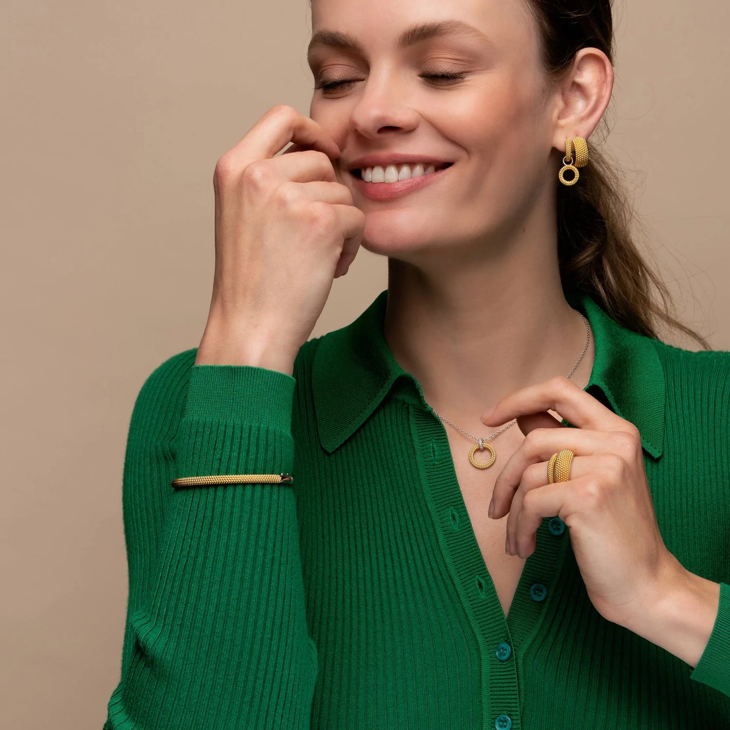 PENDENTE BRINCOS PRATA TI SENTO - MILANO