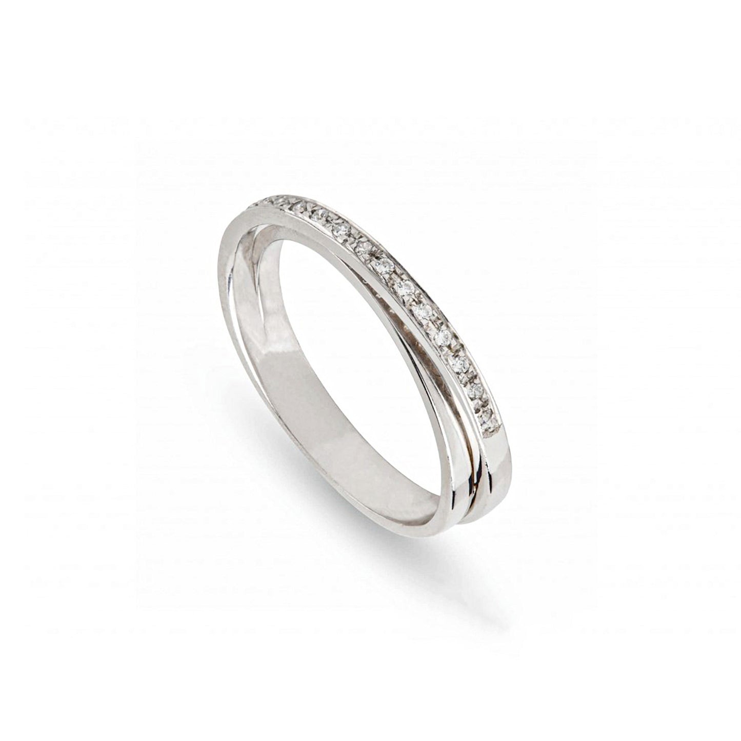 ANEL OURO 19.2K C/ DIAMANTES
