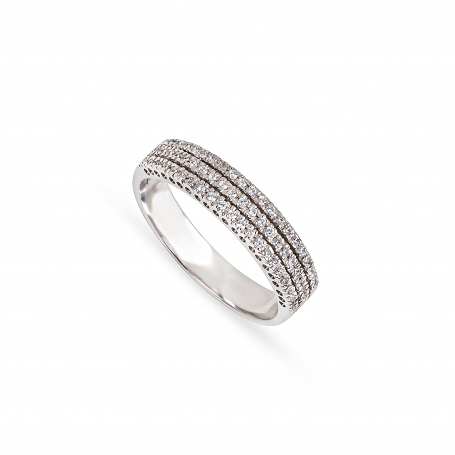 ANEL OURO 19.2K C/ DIAMANTES