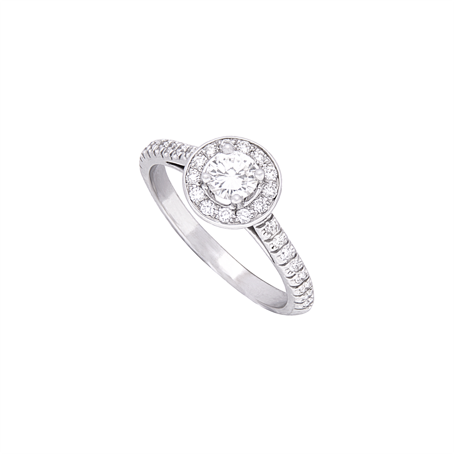 ANEL OURO 19.2K C/ DIAMANTES