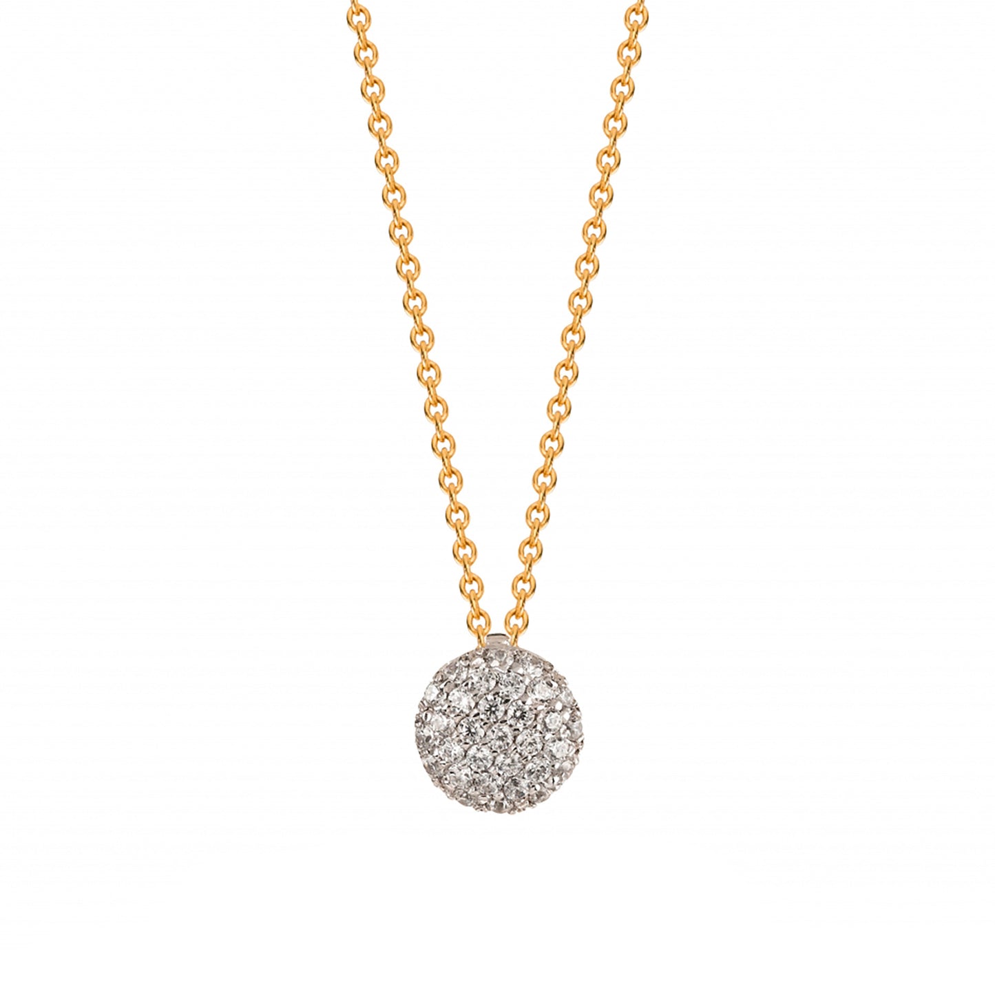 COLAR OURO 19.2K C/ ZIRCÓNIAS