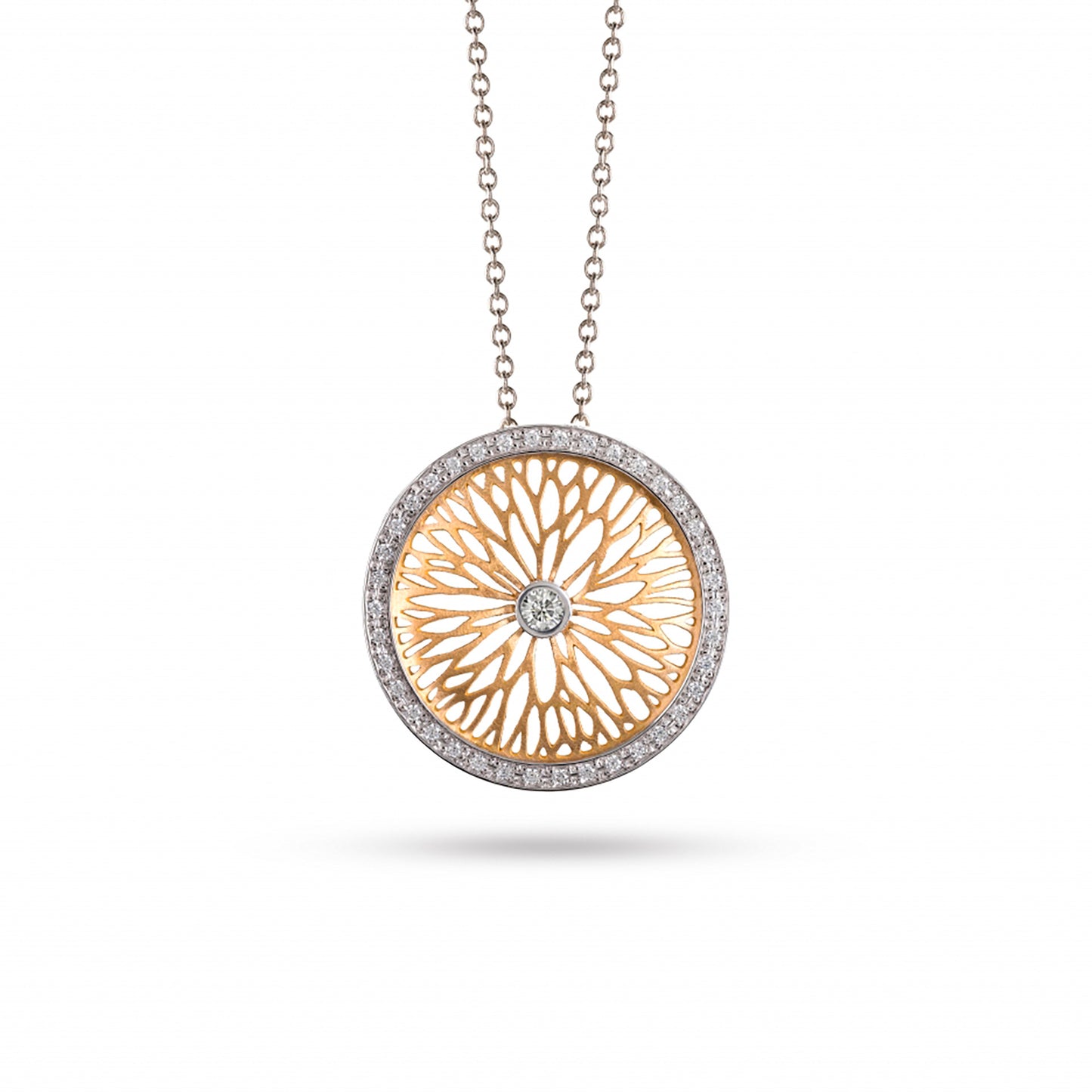 COLAR OURO 19.2K C/ ZIRCÓNIAS
