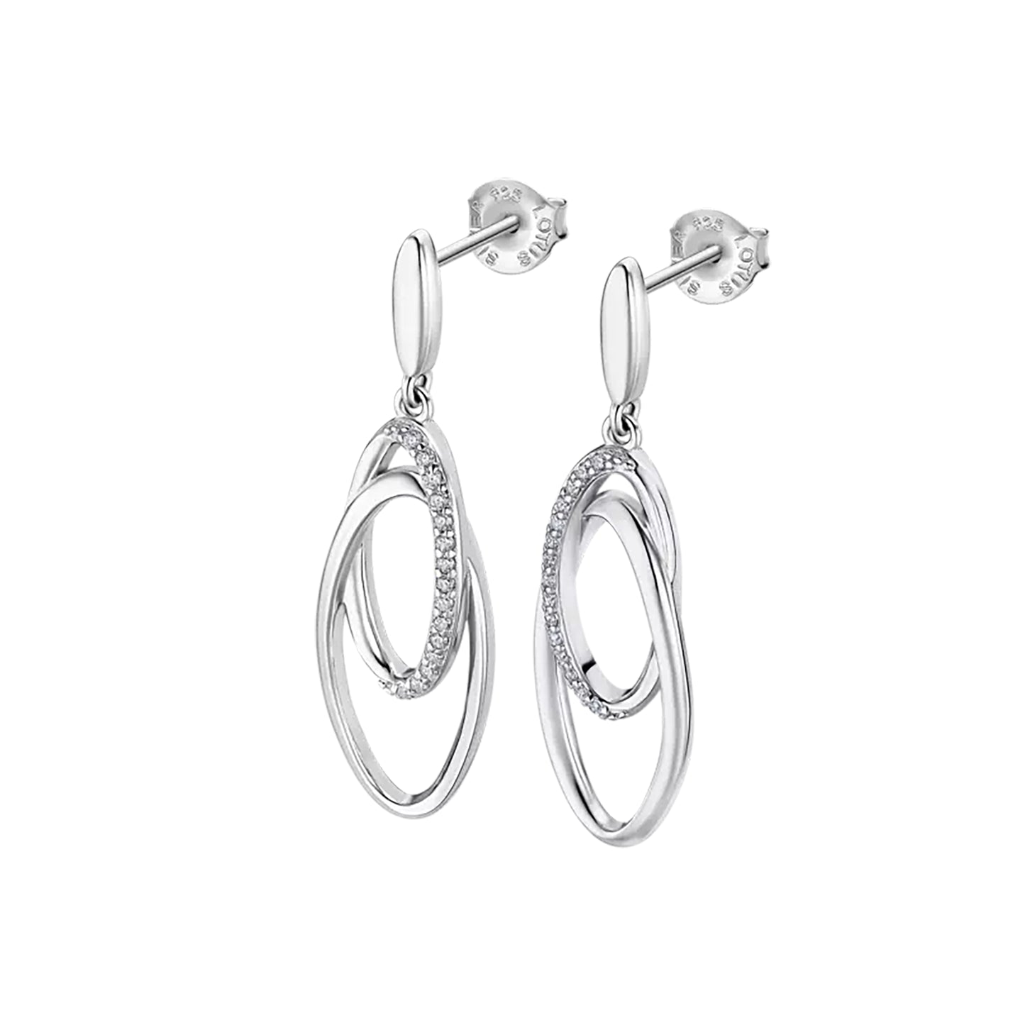 BRINCOS PRATA LOTUS SILVER