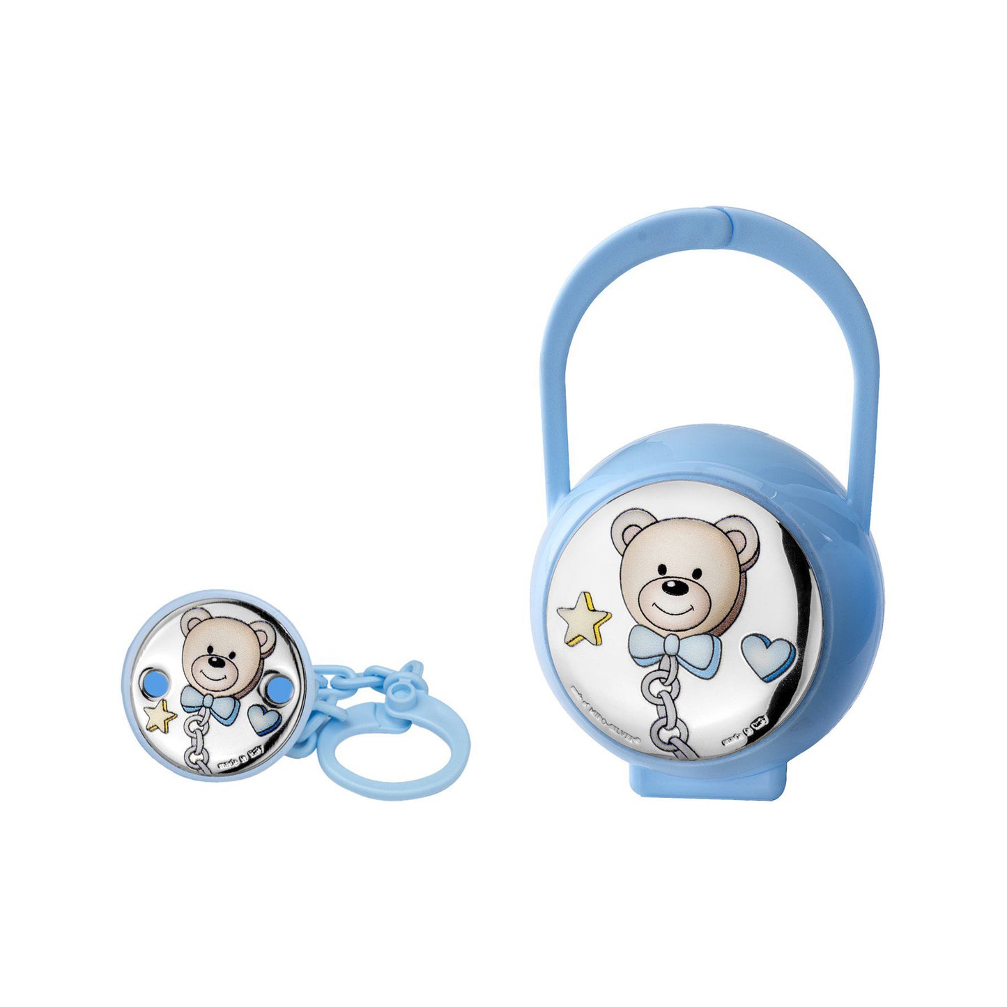 PORTA & CORRENTE CHUPETA URSO AZUL