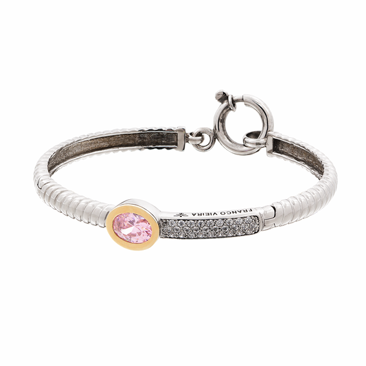 PULSEIRA PRATA & OURO 9K FRANCO VIEIRA