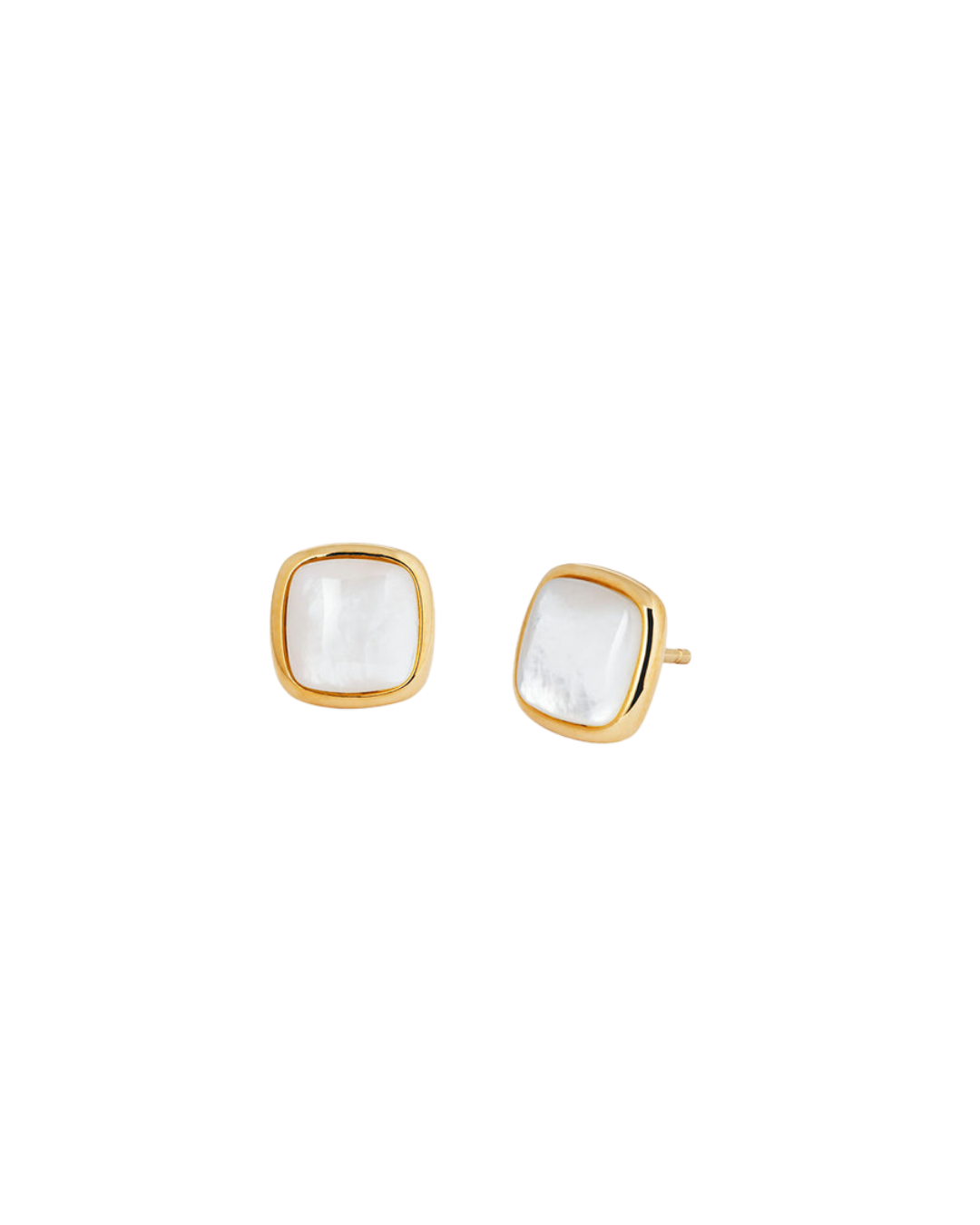 BRINCOS AVELIE STUD WHITE MOTHER-OF-PEARL