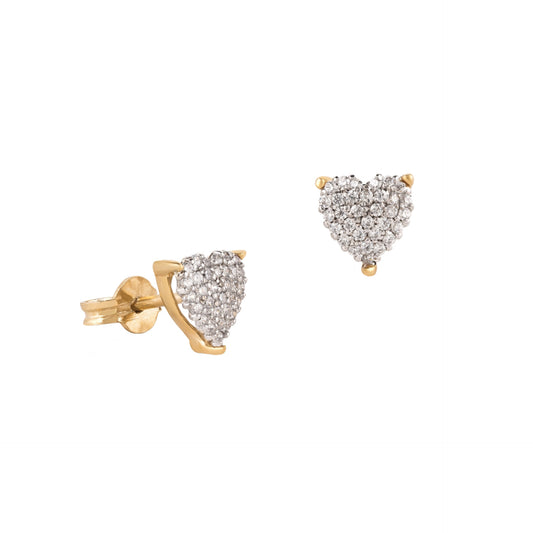 BRINCOS OURO 19.2K C/ ZIRCÓNIAS
