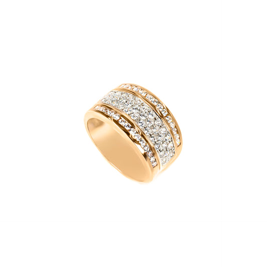 ANEL OURO 19.2K C/ ZIRCÓNIAS