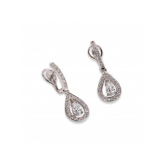 BRINCOS OURO 19.2K C/ ZIRCÓNIAS