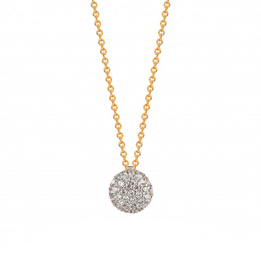 COLAR OURO 19.2K C/ ZIRCÓNIAS