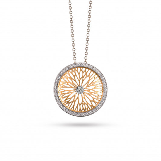 COLAR OURO 19.2K C/ ZIRCÓNIAS