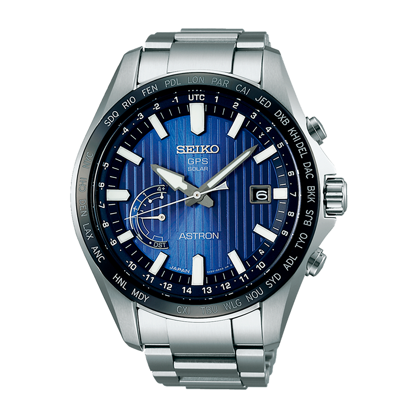 RELÓGIO HOMEM SEIKO ASTRON 8X WORLD-TIME GPS SOLAR